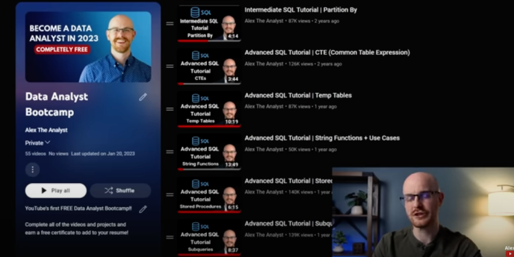 9 Free Data Analytics YouTube Courses